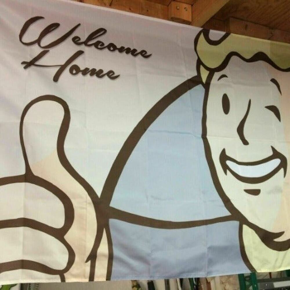 Fallout 4 PIP-Boy 5ft Flag Banner Poster Welcome Home